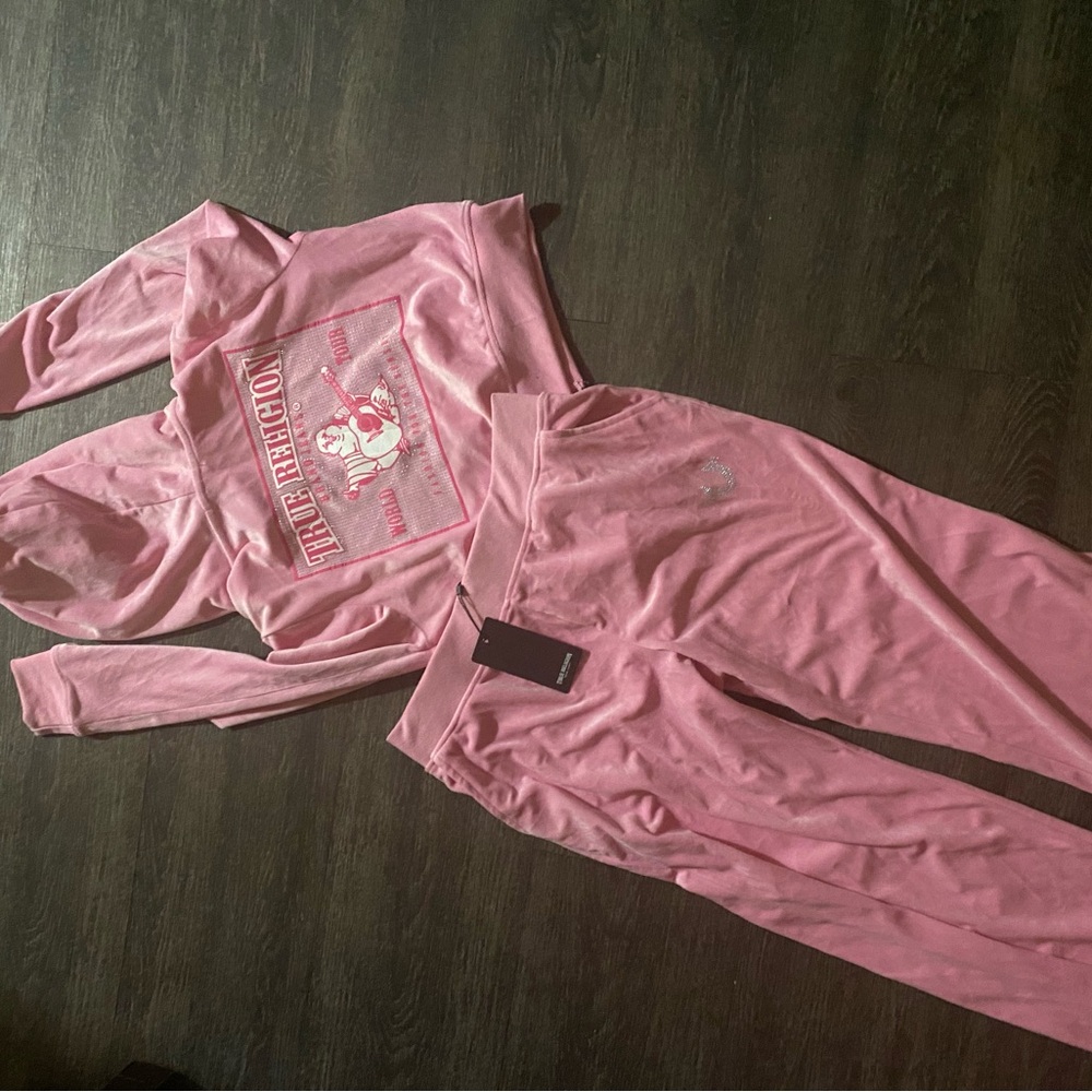 True Religion Pink Track Pants & Joggers Set
